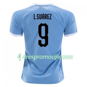 Urugvaj Dres Luis Suarez 9 Domaći 2019 Copa América Kratkih Rukava
